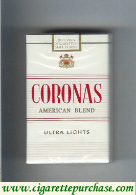 Coronas Ultra Lights American Blend cigarettes
